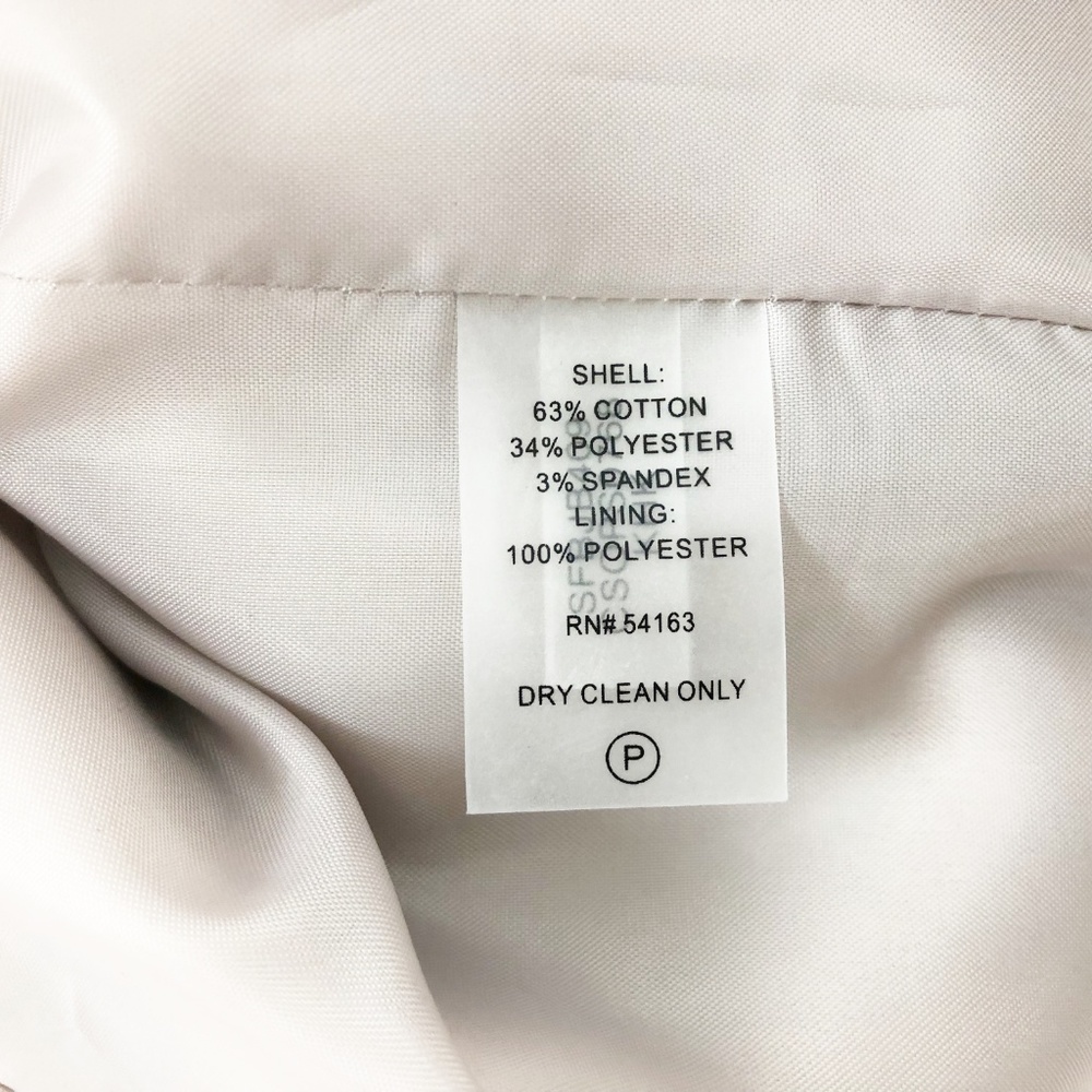 Calvin Klein Women's Blazer Tan Size 8 Zip Front - Picture 7 of 7